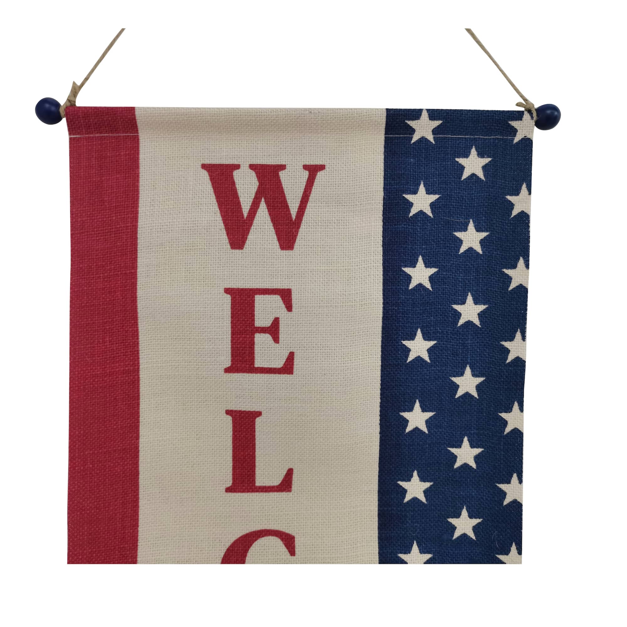 27.75" Burlap Welcome Flag by Celebrate It™
